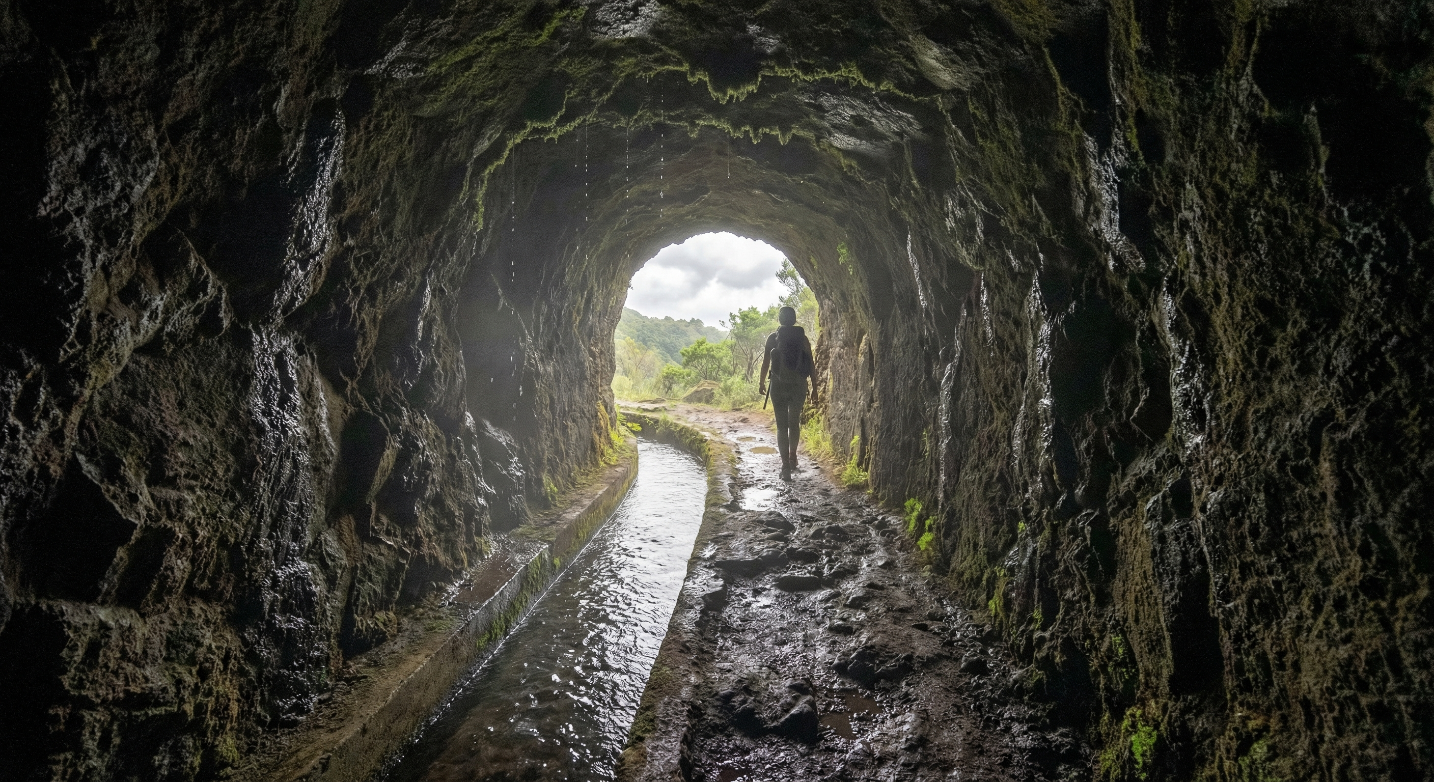 Levada tunnel Madeira