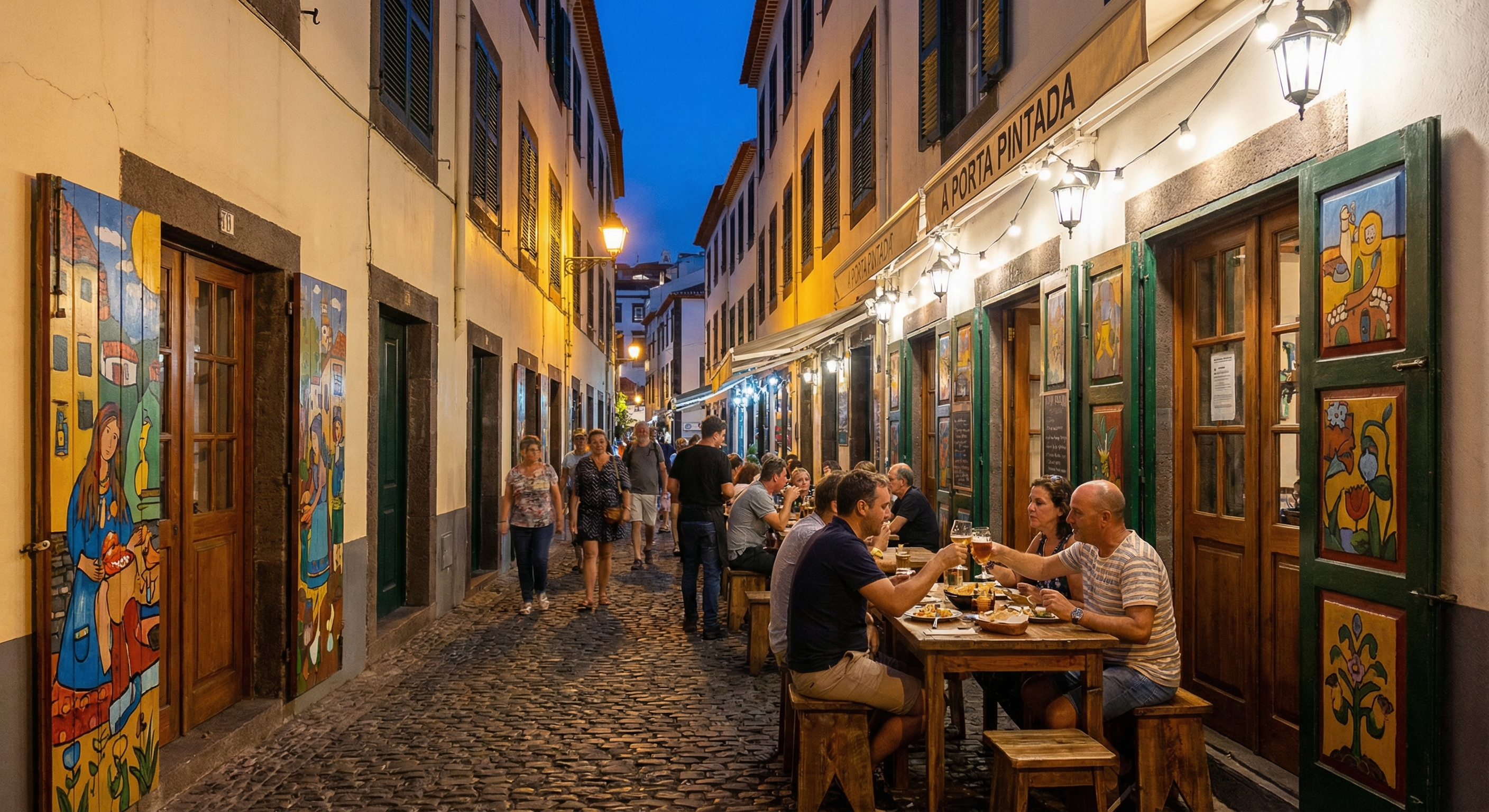 Zona Velha old town Funchal restaurant street